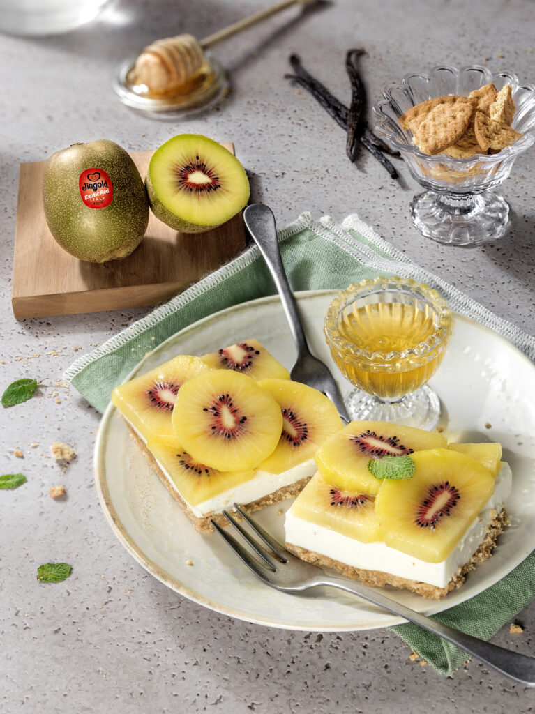 Red Kiwi Cheesecake: No-Bake Cheesecake Bars