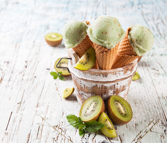 Kiwi ice cream