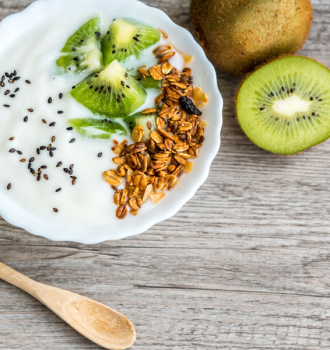 Crema “Budwig” al fresco di kiwi