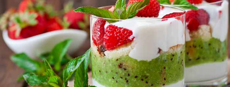 Dolcezza di Kiwi e fragole
