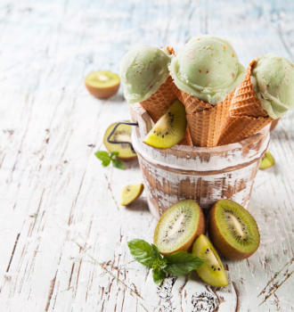 Kiwi-Eis