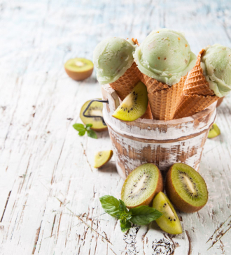 Kiwi-Eis