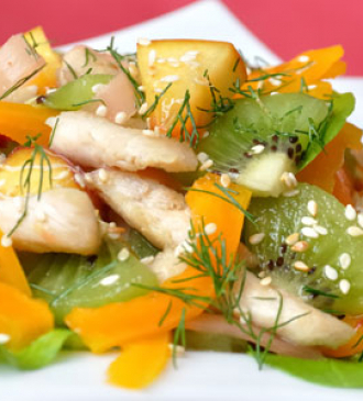 Sommerlicher Hühnersalat