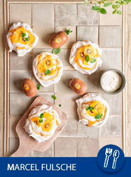 Pavlova mit Jingold kiwi