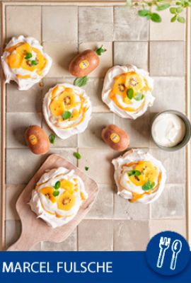 Pavlova mit Jingold kiwi
