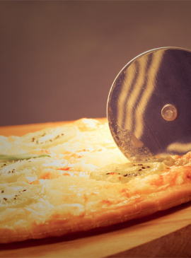 Pizza mit Kiwi-Duft