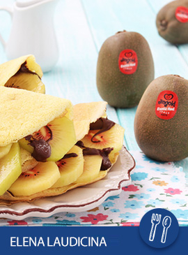 Crepes di albumi ai kiwi