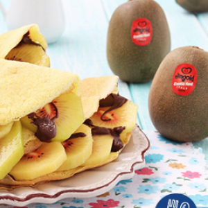 Crepes di albumi ai kiwi