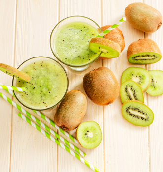 Fresco frullato al kiwi