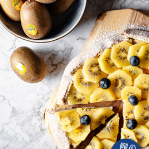 Galette integrale con crema di formaggio e kiwi