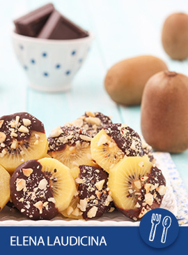 Kiwi al cioccolato e frutta secca