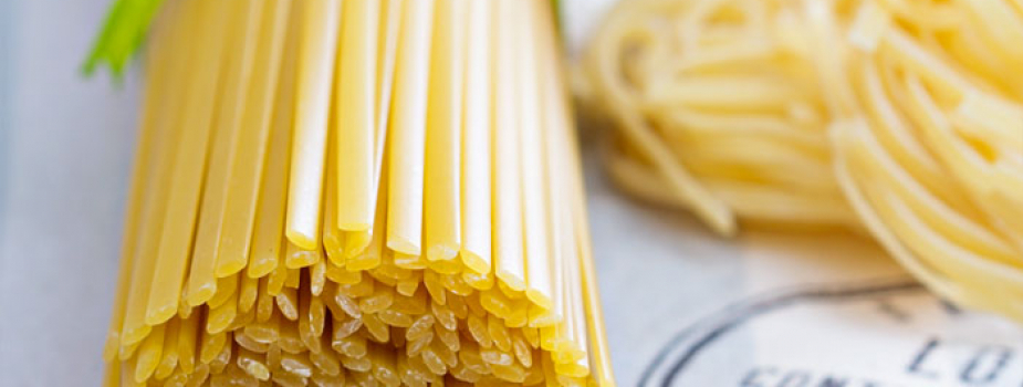 Linguine mit Carbonara- Kiwi-Soße