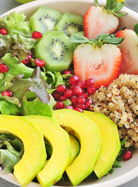 Kiwi and quinoa salad