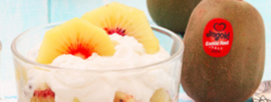 Coppette ricotta e kiwi