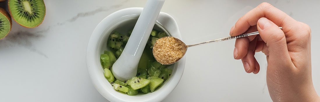 Kiwi-Seife mit Scrub-Effekt Kiwi-Seife mit Scrub-Effekt