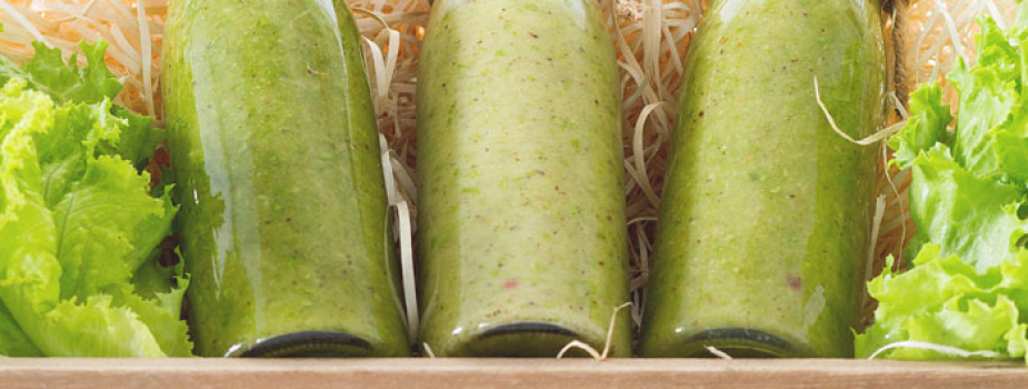 Smoothie kiwi e lattuga