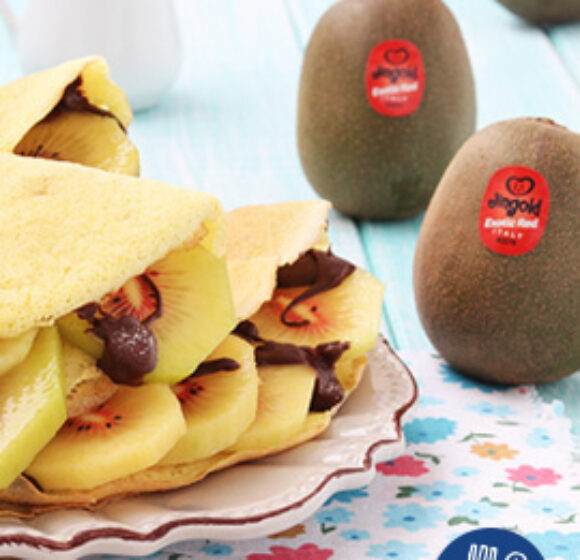Crepes di albumi ai kiwi
