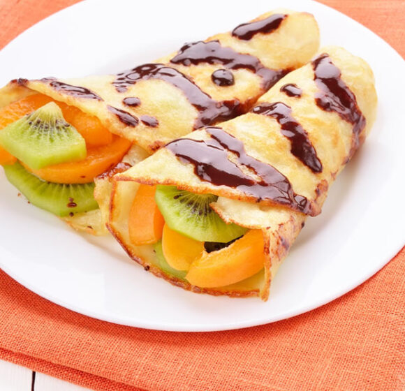 Crespelle lime e kiwi