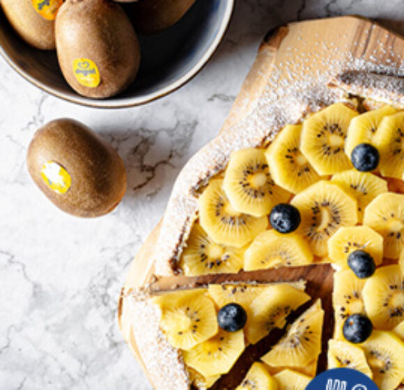 Galette integrale con crema di formaggio e kiwi