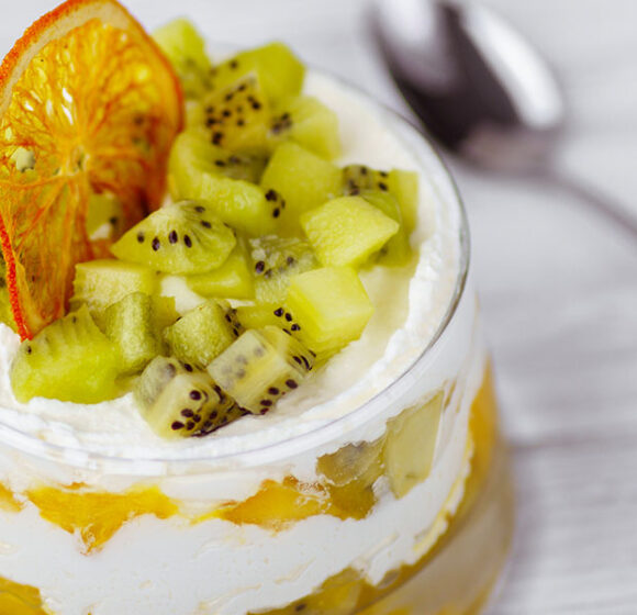 Mousse ricotta e kiwi