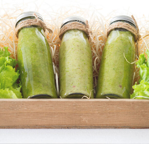 Smoothie kiwi e lattuga